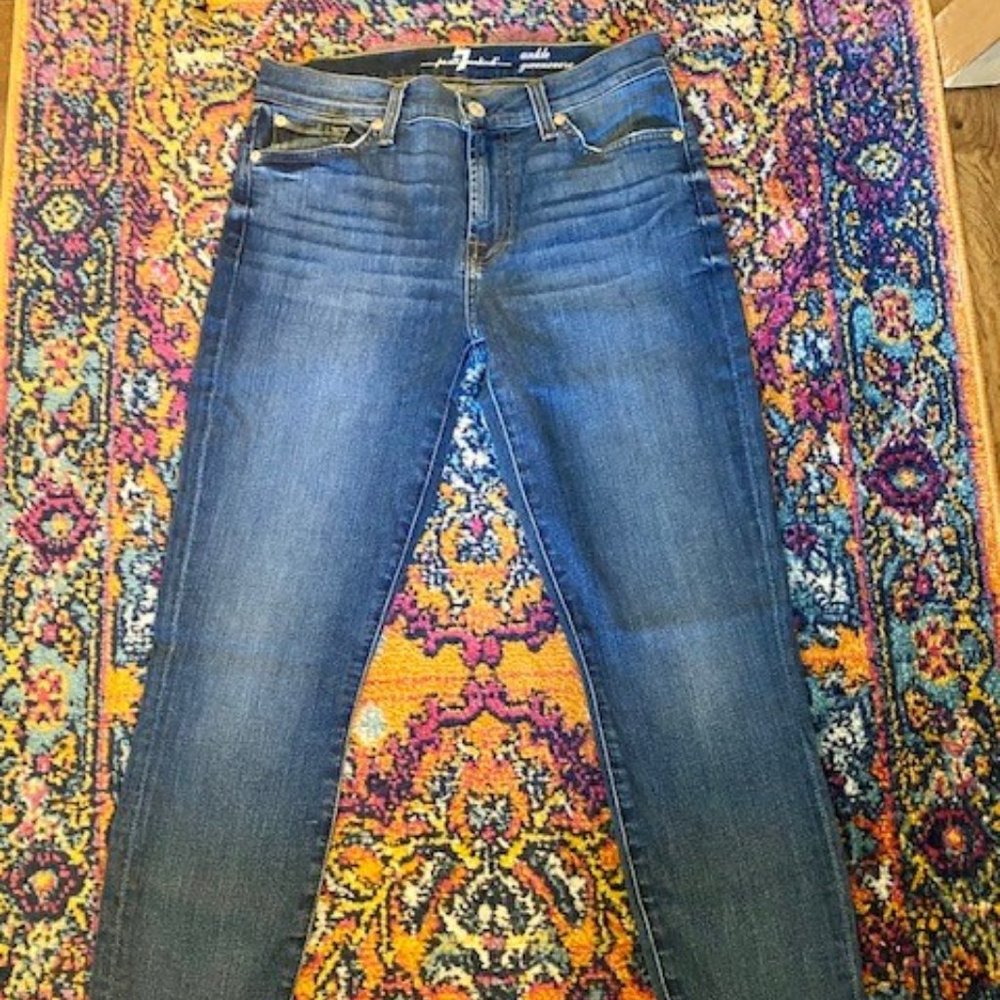 7 FOR ALL MANKIND GWENEVERE ANKLE SKINNY JEAN // SZ 27